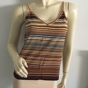 Grace Dane Lewis striped knit camisole size medium